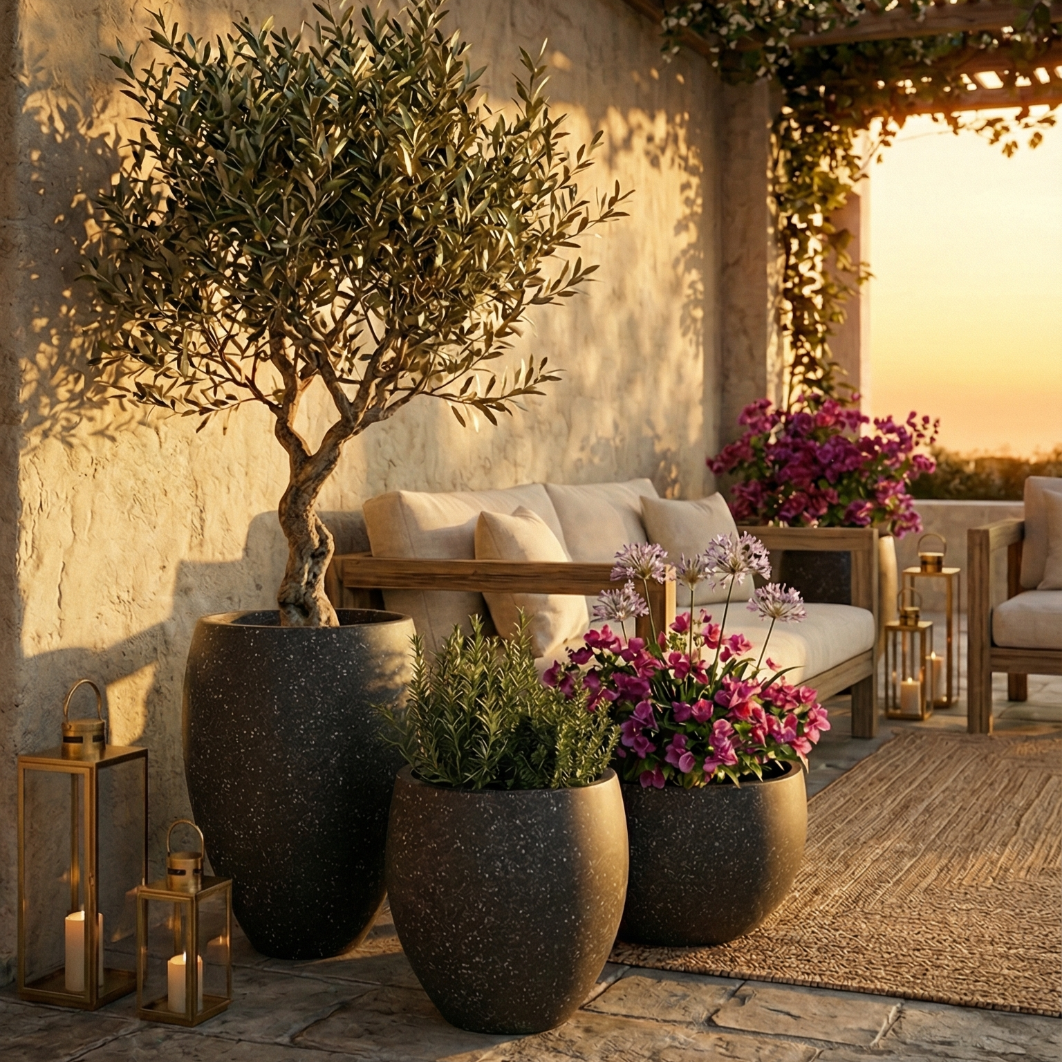 PRATICAL Hafif Beton Saksı 